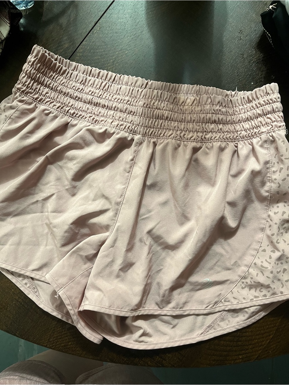 MPG Dusty Pink Elastic Waist Athletic Shorts
